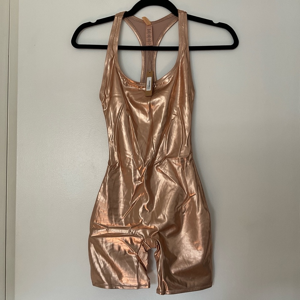 Skims metallic romper
